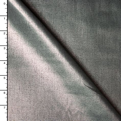 Silver Metallic Denim Fabric 